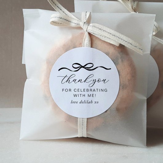 Boog 1e verjaardag ronde sticker