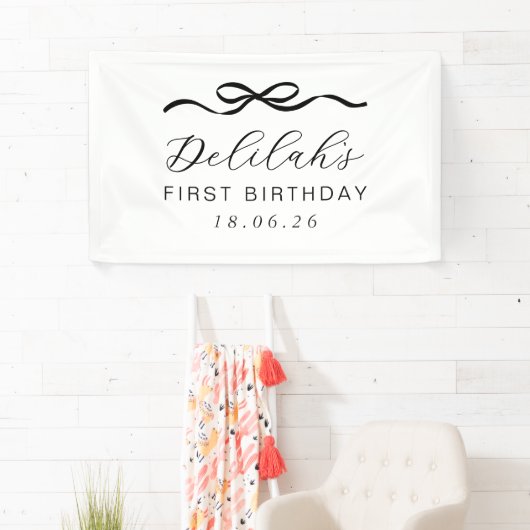 Boog 1e verjaardag spandoek (Insitu)