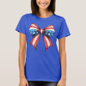 Boog 4 juli Zomer Vlag VS T-shirt (Voorkant)
