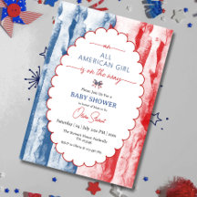 Boog alle Amerikaanse meisje 4 juli baby shower