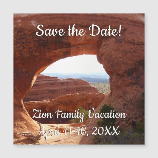 Boog Ar I in Arches National Park (Voorkant)