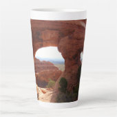 Boog Ar I in Arches National Park Latte Mok (Voorkant)