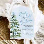 Boog Baby Blauw Baby het is koud buiten Baby Showe Kaart