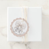 Boog Baby shower Dank u Bedankjes Labels (In situ)