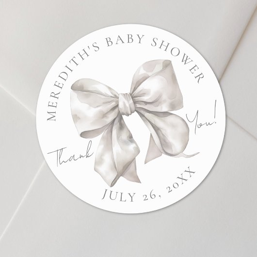Boog Baby Shower Ronde Sticker