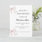 Boog baby shower uitnodiging (Staand voorkant)