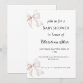 Boog baby shower uitnodiging (Voorkant / Achterkant)