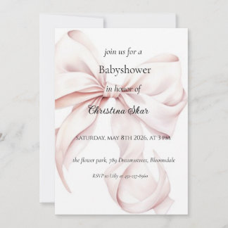 Boog baby shower uitnodiging