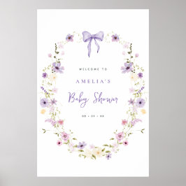 Boog babyshower download welkomstbord poster