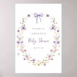 Boog babyshower download welkomstbord poster