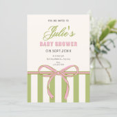 Boog babyshower kaart (Staand voorkant)