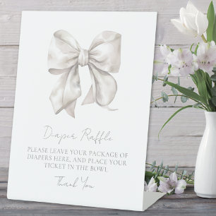 Boog Babyshower Luierspel Enclosure Kaart Reclamebord Met Voetstuk