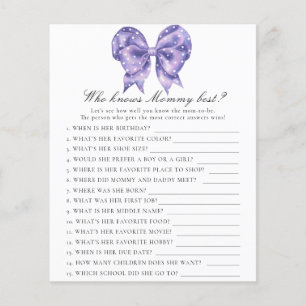 Boog babyshower - Wie kent mama het best