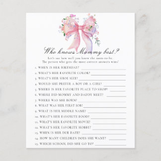 Boog babyshower - Wie kent mama het best