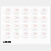 Boog Bedankkaart Ronde Sticker (Vel)