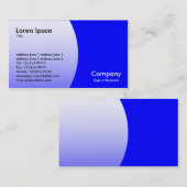 Boog - blauw visitekaartje (Voorkant / Achterkant)