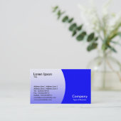 Boog - blauw visitekaartje (Staand voorkant)