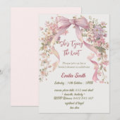 Boog Bloemen binden van de knoop vrijgezellenfeest Kaart (Voorkant / Achterkant)