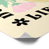  boog bloemig Inspirerend Quote Poster (Hoek)