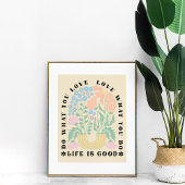  boog bloemig Inspirerend Quote Poster