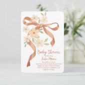 Boog Boeket Baby Shower Kaart (Staand voorkant)