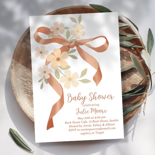 Boog Boeket Baby Shower Kaart