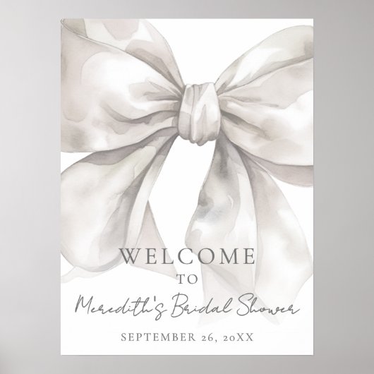 Boog Bruiloft Bridal Shower Welkom Bord Poster (Voorkant)