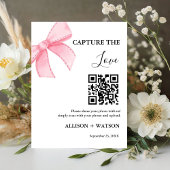 Boog bruiloft Capture liefde QR code bruiloft foto Reclamebord Met Voetstuk