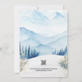 Boog bruiloft in de bergen 2 waterverf kaart (Achterkant)