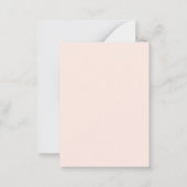 Boog bruiloft reactie RSVP beige taupe Notitiekaartje (Achterkant)