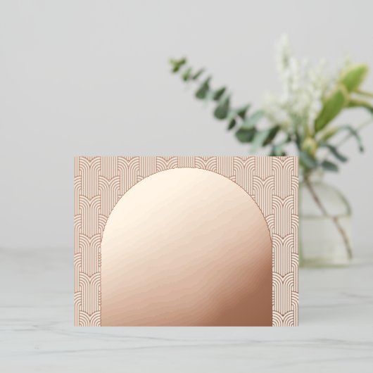 Boog Bruiloft RSVP Kaart (Staand Voorkant)