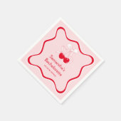 Boog Cherrry Op De Top Meidenavakantiede partij is Servet (Hoek)