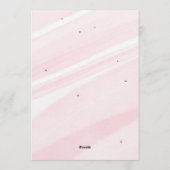 Boog Coquette Roze 1e Verjaardag  Kaart (Achterkant)