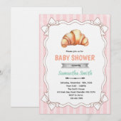 Boog Croissant baby shower uitnodiging (Voorkant / Achterkant)
