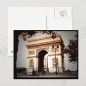 boog de triomphe briefkaart (Voorkant / Achterkant)