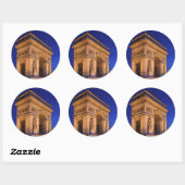 boog de triomphe ronde sticker (Vel)