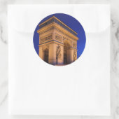 boog de triomphe ronde sticker (Tas)