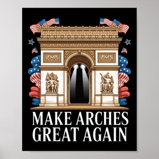 Boog De Trump Maakt Bogen Groot Again  Poster (Voorkant)