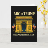 Boog De Trump Maakt Bogen Weer Groot _1 Kaart (Gele Bloem)