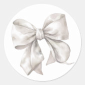 Boog eenvoudige bruids of Baby shower Ronde Sticker (Voorkant)