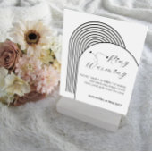 Boog Eenvoudige Minimale Ringen Warming Bruiloft Acryl Bord