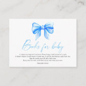 Boog elegant baby boek aanvraag informatiekaartje (Voorkant)