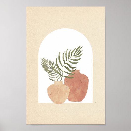 Boog en planten poster (Voorkant)