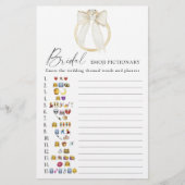 Boog en Ring Vrijgezellenfeest emoji pictionary (Voorkant)