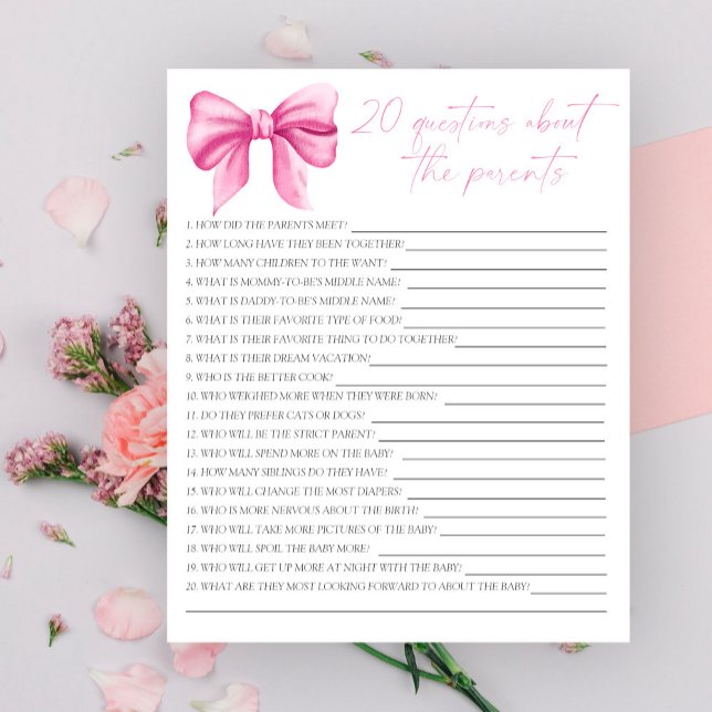 Boog - Feestspel | 20 vragen over de Ouders (Creator heeft geüpload)