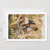 Boog Foto Bewaar de Datum Trouwkaart Aankondiging (Achterkant)