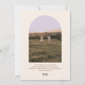 Boog Foto Fantasie Oud Thanksgiving Feestdagenkaart (Achterkant)