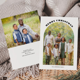 Boog foto Kerst platte kerstkaart