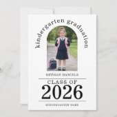 Boog Foto Kleuterschool Afgestudeerde 2026 Aankondiging (Voorkant)