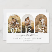 Boog Foto Save The Date Trouwkaart Aankondiging (Voorkant)